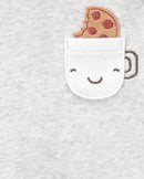 Conjunto longo bebê 3 peças cookies verde |