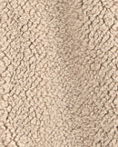 Macacão bebê em sherpa com capuz interativo ursinho bege