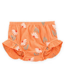 Conjunto curto bebê 3 peças texturizada floral multicor |