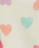 Kit body bebê 4 peças borboletas e corações multicor |