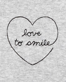 Kit body bebê 5 peças love to smile multicor |