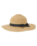 Chapéu de praia bebê com laço bege |