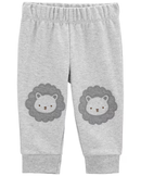 Conjunto longo bebê 3 peças leão multicor |